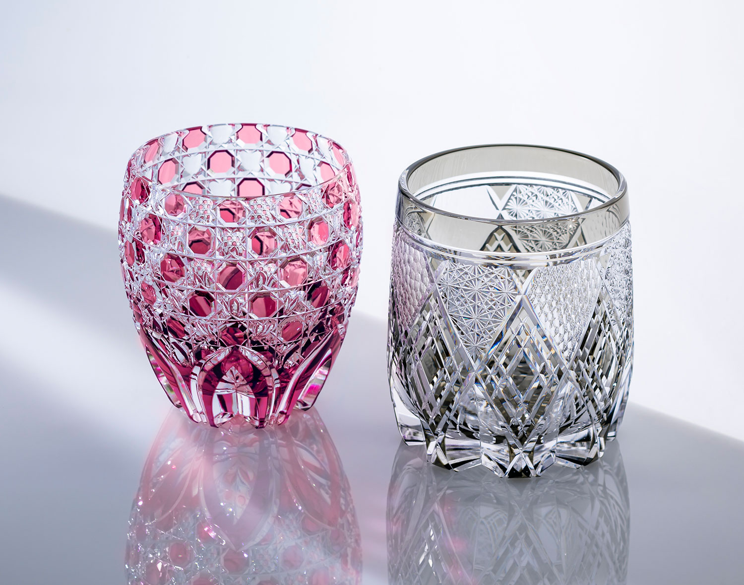 江戸切子 伝統工芸士・鍋谷淳一 作 ロックグラス＜彩華＞ | カガミ