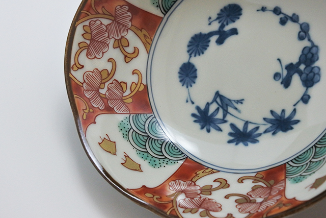 美濃焼】錦金彩千鳥中鉢 直径16cm×高さ4．5cm