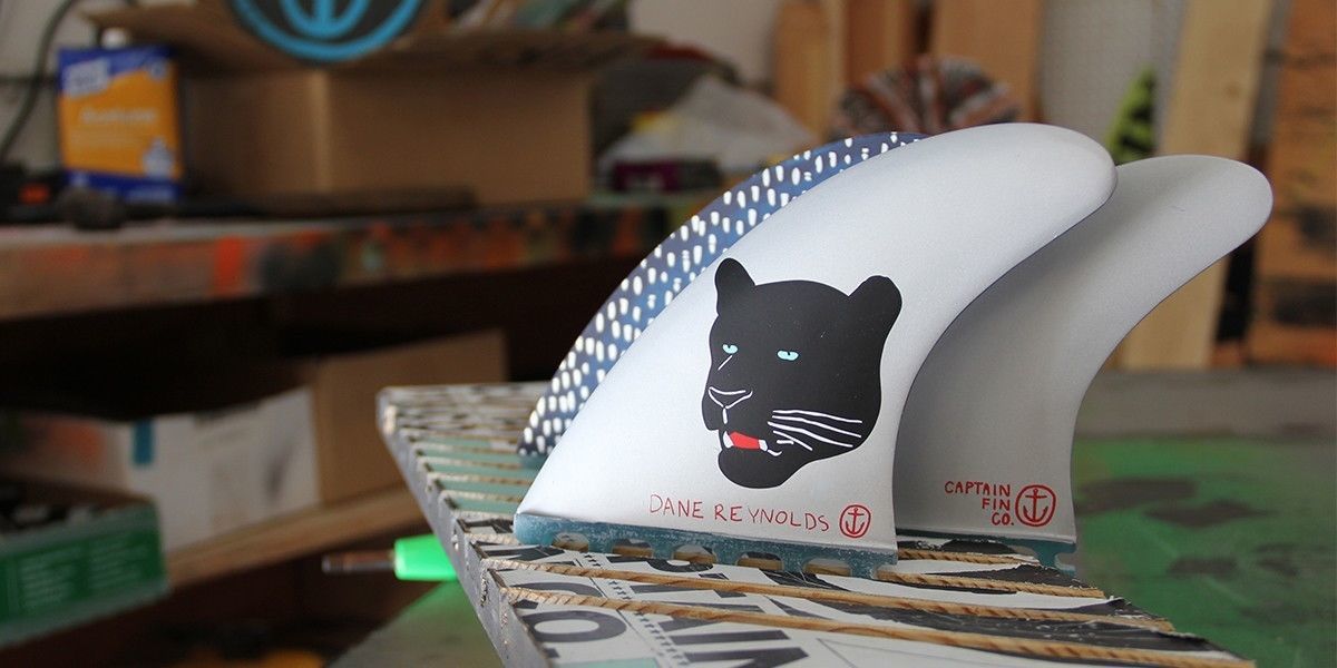 Captain Fin Co Dane Reynolds Thruster FUTURE FINS Silver NEW FIN