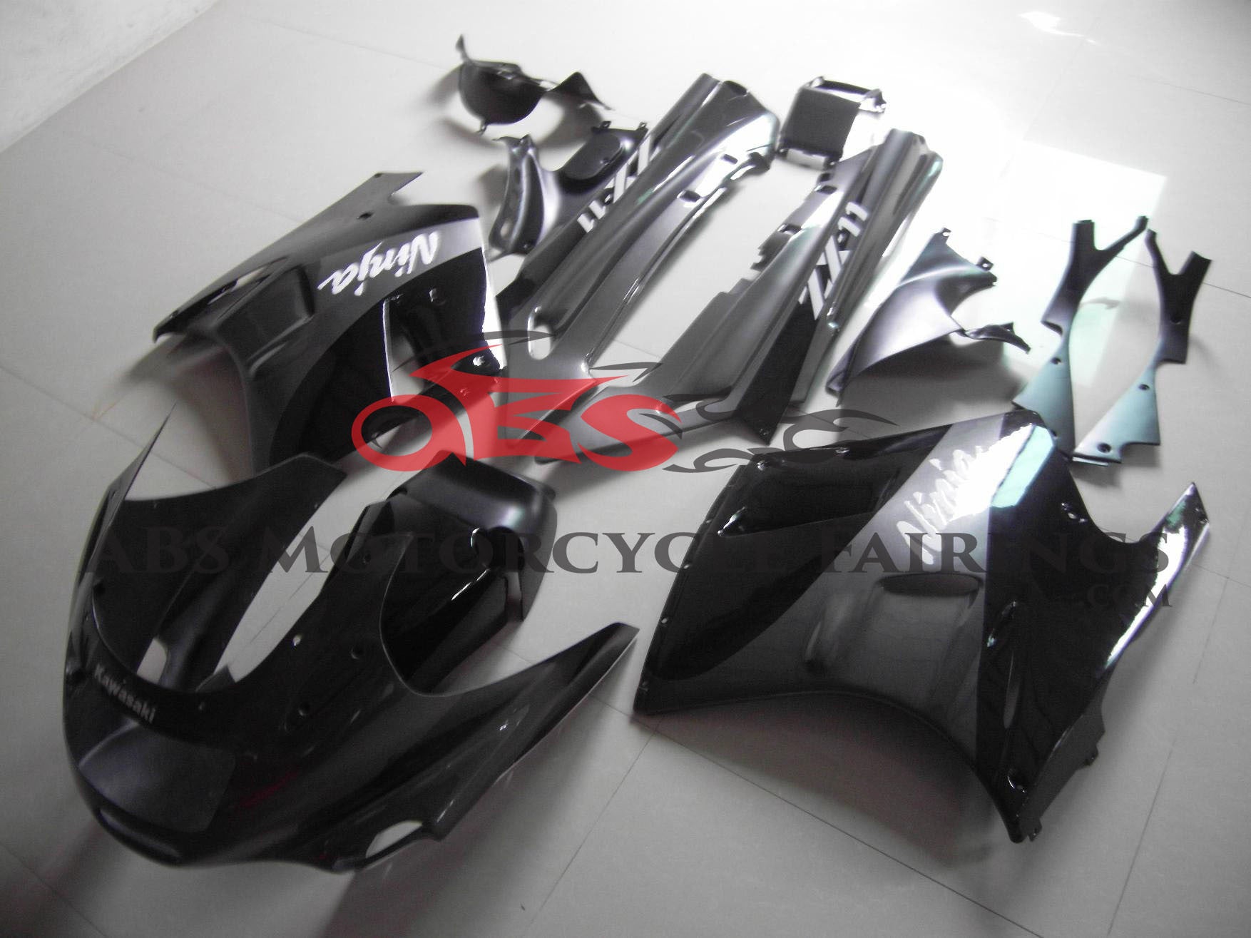 Fairings for Kawasaki ZX11 / ZZR1100 (1990-1992) Black, Gray