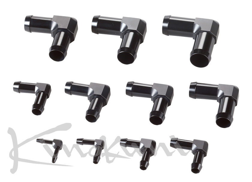 キノクニ ： ホースジョイント 90度 差し込み外径 A4φ／B3.5φ／C5φ