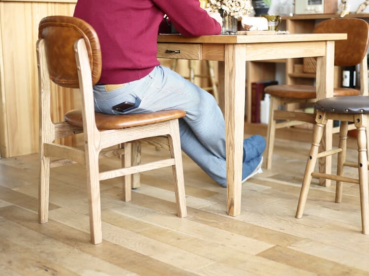 unico NAUHA カフェテーブル 引き出し付き unico NAUHA カフェテーブル