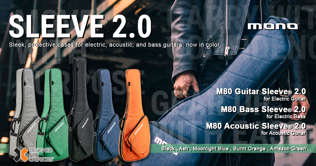 耐久性、保護性、スタイル、洗練されたデザイン。MONO M80 Sleeveが2.0