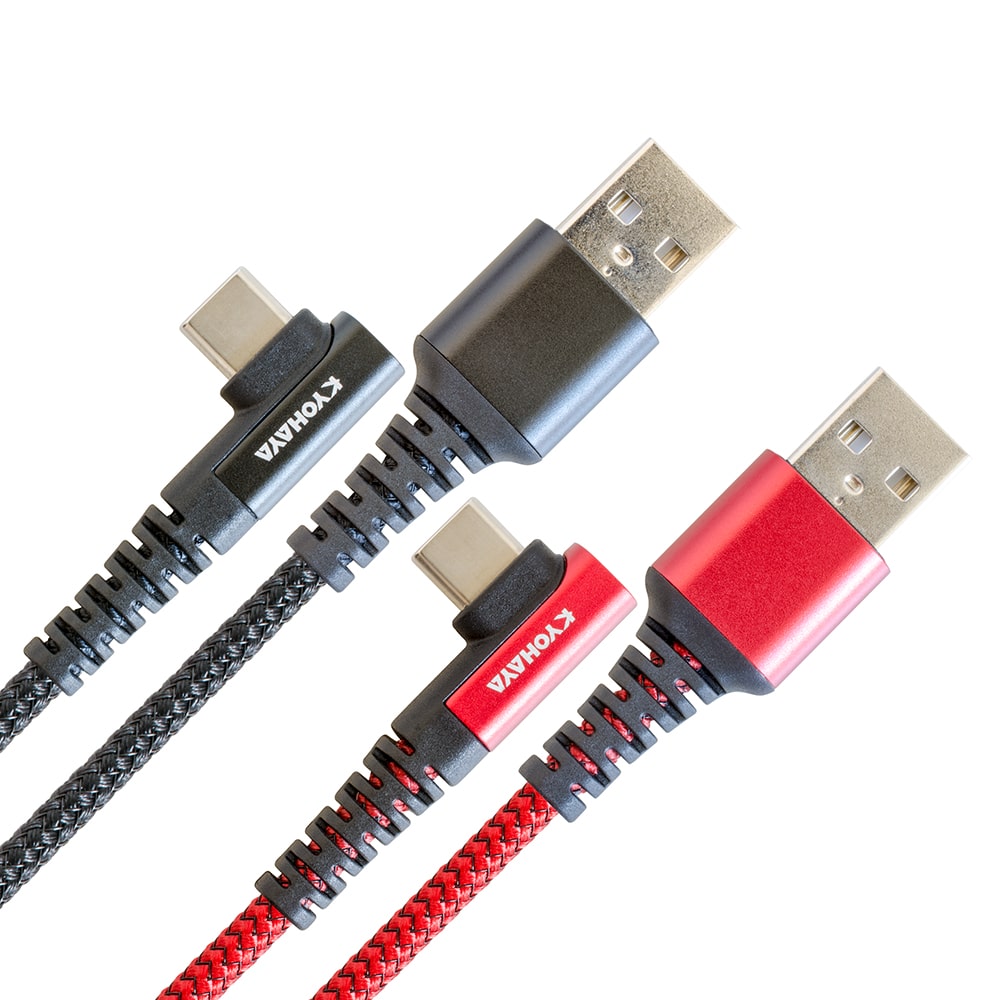 USB A to USB C ケーブル L型 & ストレート型 コネクタ | KYOHAYA