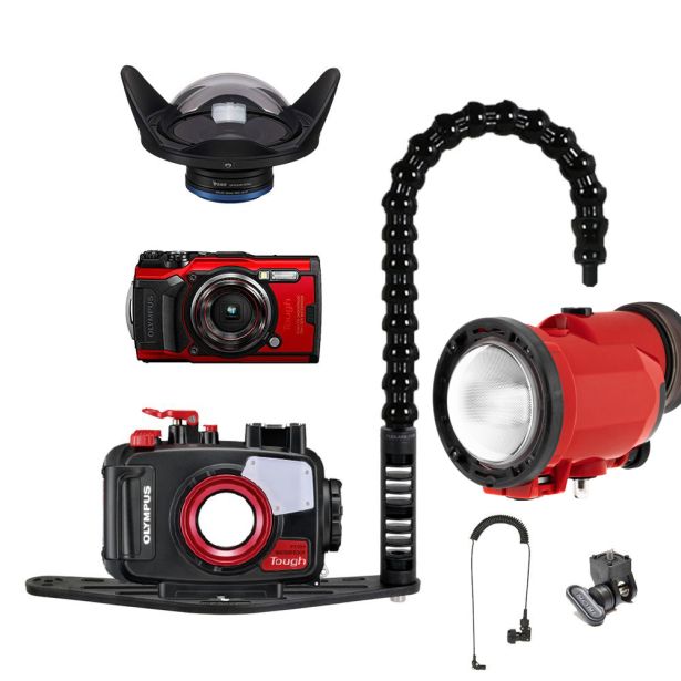 PT-059 Underwater Housing & Olympus TG-6 Camera with Inon S-220