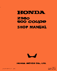 Honda 600 Coupe and Sedan Manuals, Bulletins, Advertisements