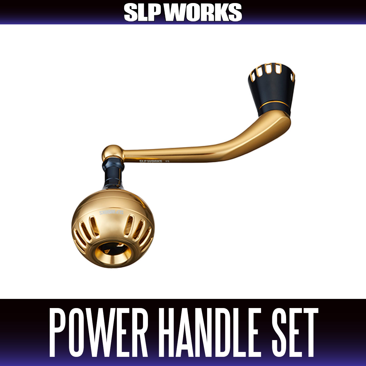 DAIWA/SLP WORKS] 25SALTIGA 95mm Power Handle Set/Gold (25 SALTIGA)
