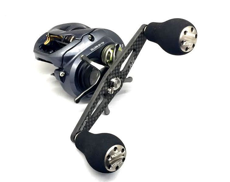 ZPI】 シマノ用 パワーゲームカーボンハンドル タイプL 102mm EVAノブ