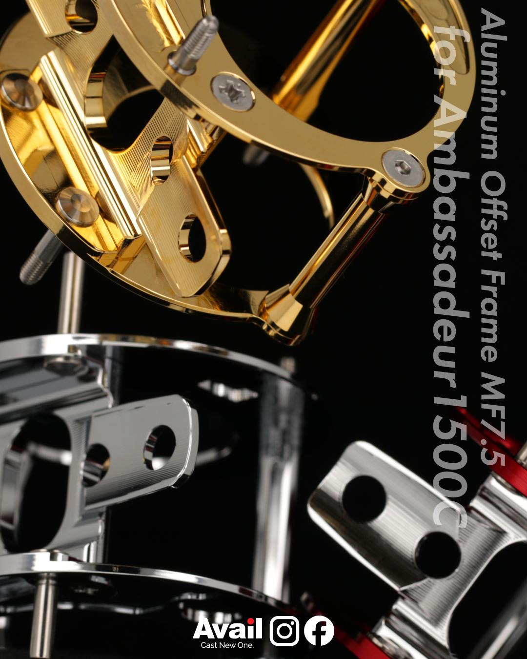 Avail/アベイル】ABU アルミオフセットフレーム MF7.5 アンバサダー