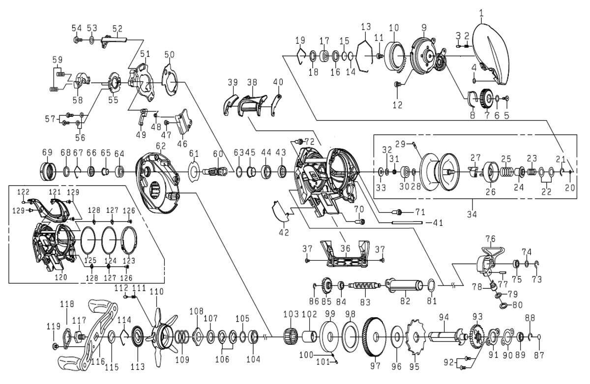 ダイワ純正お取り寄せパーツ：納期1ヶ月】24スティーズ SV TW 100HL