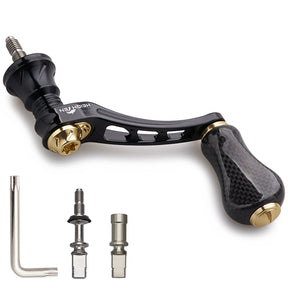 HEIGHTEN 45-50mm可変 リール ハンドル 20mm カーボンノブ搭載 シマノ