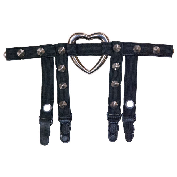 ハートスタッズガーターバンド/HELLCATPUNKS(ヘルキャットパンクス