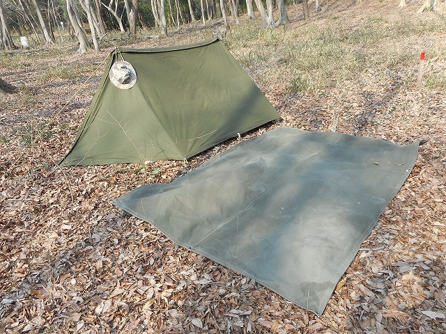 米軍テント シェルターハーフ フルセット （NEW OR LIKE