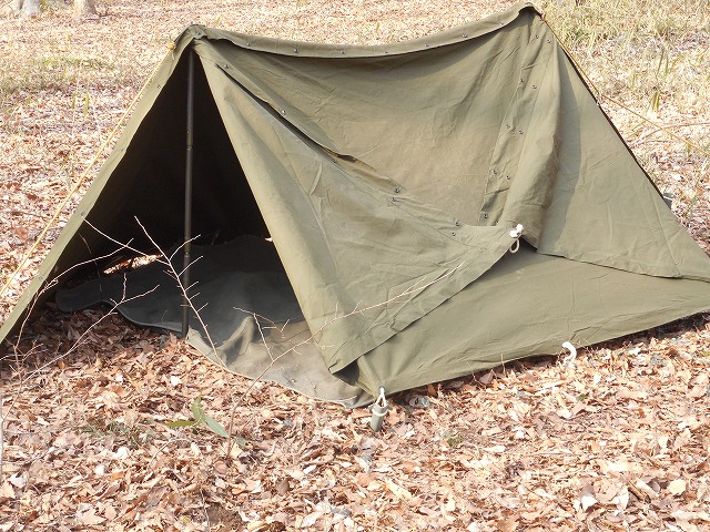 米軍テント シェルターハーフ フルセット （NEW OR LIKE