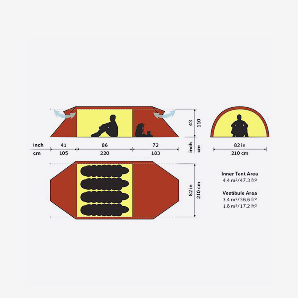 期間限定】【Last1】【20%off】HILLEBERG ヒルバーグ ケロン4GT