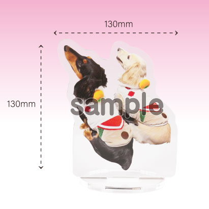 オリジナルアクスタ【透明3mm】 裏刷り：印刷部分130mm×130mm以内