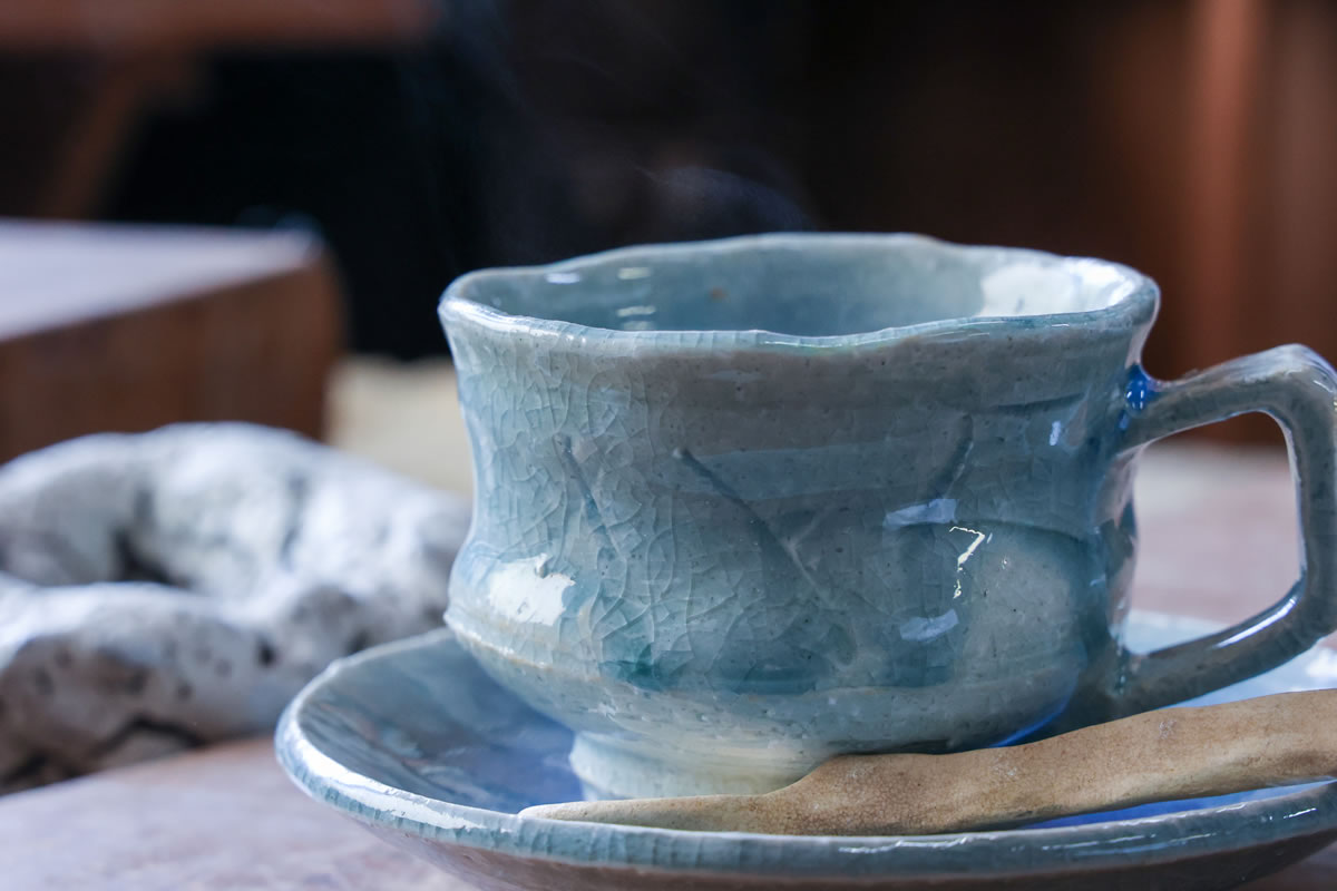 青い萩焼！ | 大華山鳥雲窯｜萩市観光協会公式サイト｜山口県萩市