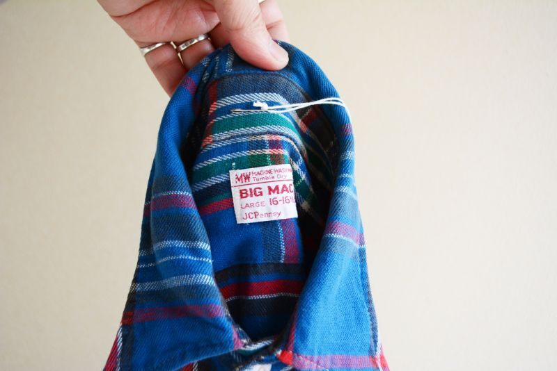 1970s BIG MAC ヘビーネルシャツ 表記L - 古着屋HamburgCafe