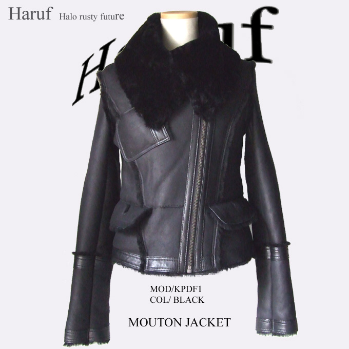 ムートンジャケット レザージャケット 革ジャン ライダースジャケット
