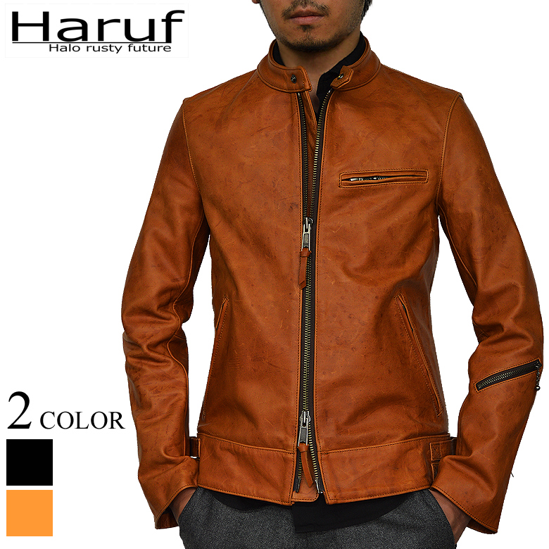 本革 ホースハイド レザージャケット シングルライダース メンズ UK3HCAM