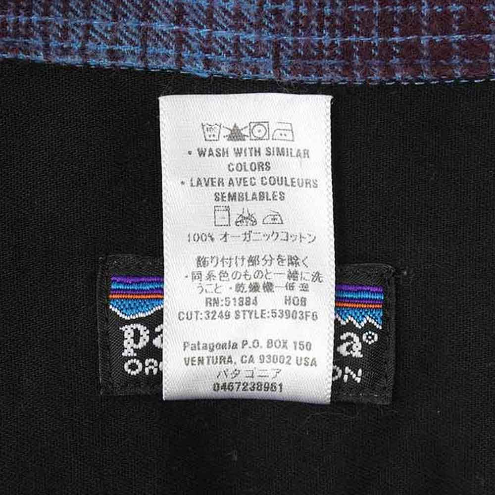 00's Patagonia オンブレチェック柄 ヘビーネルシャツ 