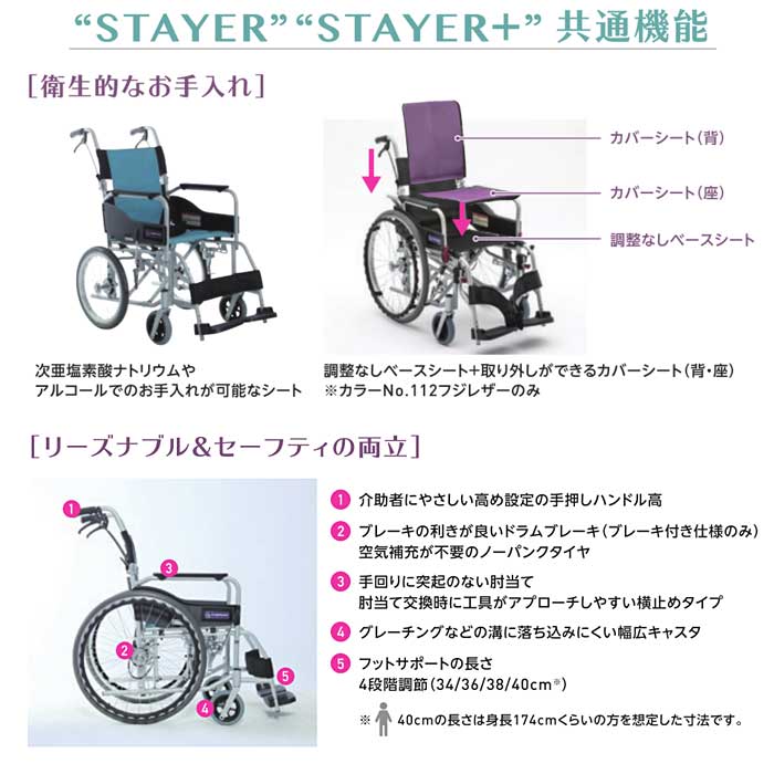 カワムラサイクル】介助式車椅子 SYP16-40(42)SB ｜車いすの格安通販