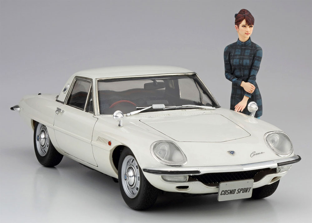 1/24 自動車 限定生産 マツダ コスモスポーツ L10B w/60's ガールズ