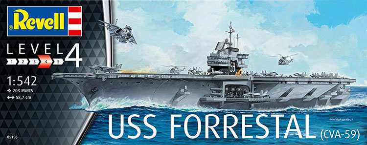 レベル USS フォレスタル CVA-59 Ships（艦船関係モデル） 05156
