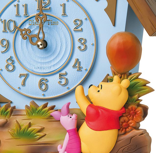 くまのプーさんの楽しいクロック！鳩時計 ディズニータイム FW573L