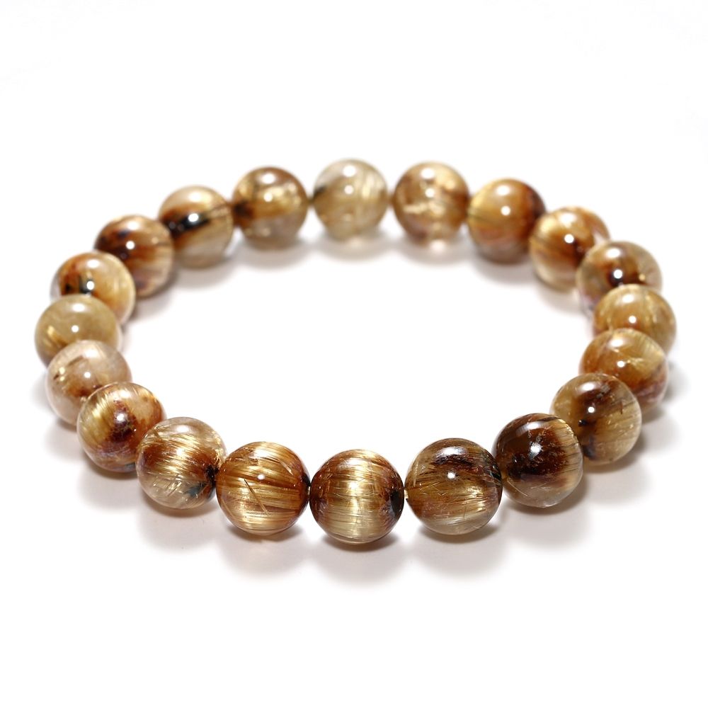 特別価格/高品質]キャッツアイルチルクォーツブレスレット/ヘマタイト