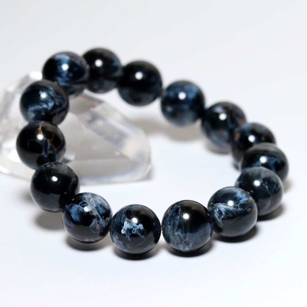 トップクォリティ]ブルーピーターサイトブレスレット（約14mm玉