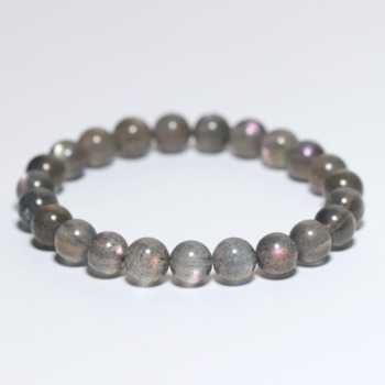 高品質++]オレンジ・ピンク・パープルラブラドライトブレスレット（約