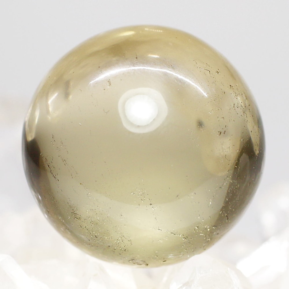 希少]マダガスカル産天然シトリン丸玉/スフィア（直径29-29.2mm/非加熱