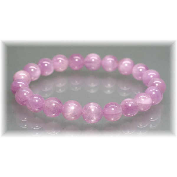 高品質]ピンククンツァイトブレスレット（約9.5mm玉） - 埼玉県吉川市