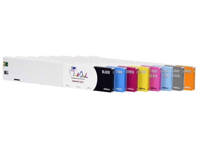 8x440ml Compatible Cartridge Pack to replace Mimaki SS21 - InkOwl