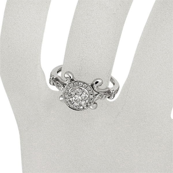 ショッピングサイト / K18WG製ダイヤモンドリング