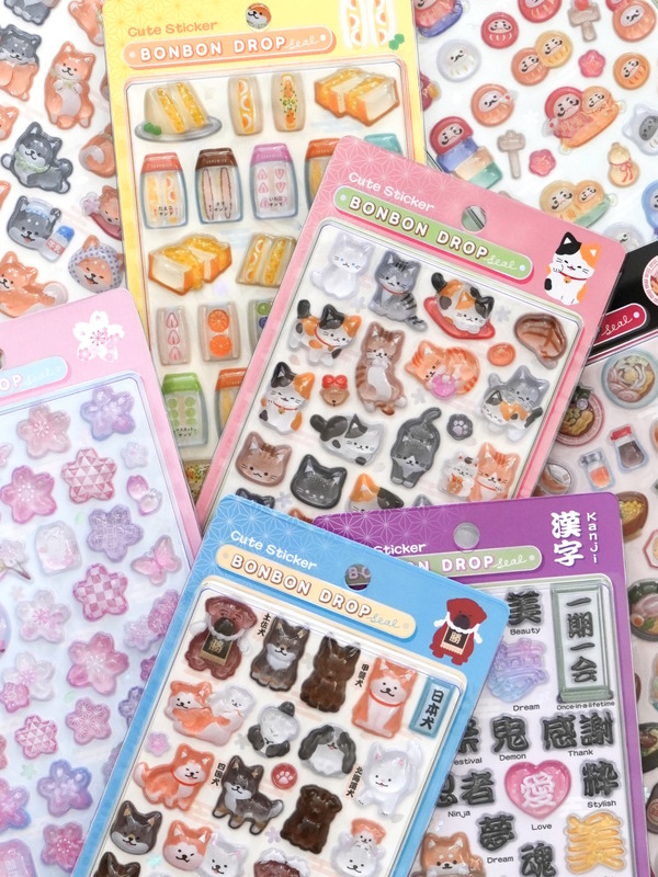 ボンボンドロップシールより「和柄」の新デザイン登場！ドンキやロフト
