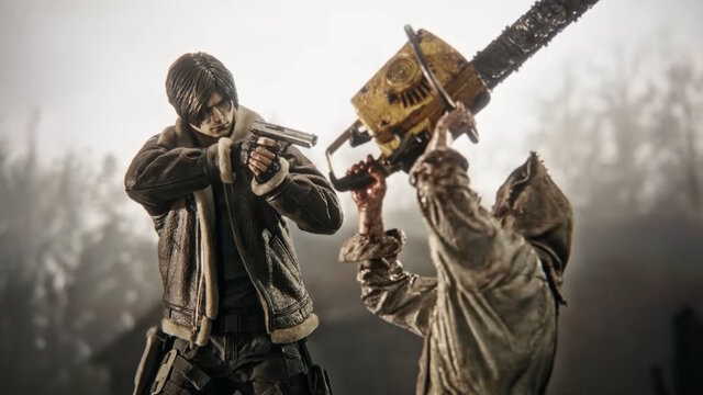 バイオハザード RE:4』“レオンVSチェンソー男”が1/4スケールスタチュー
