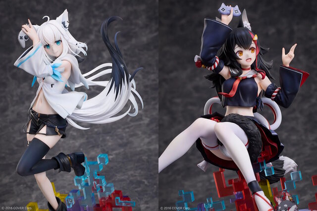 ホロライブ・白上フブキ、大神ミオが「ゲーマーズエディション」で立体