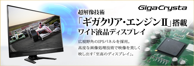 LCD-RDT242XPB | 超解像技術「ギガクリア・エンジンII」搭載 23.8型