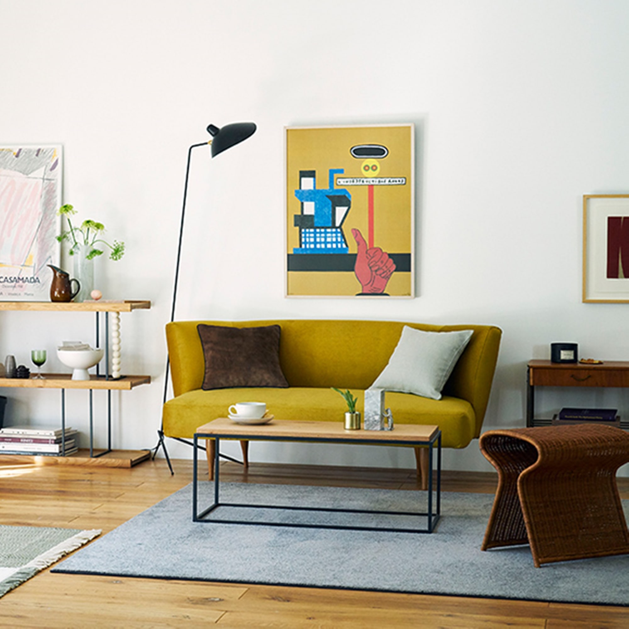 ☆IDEE ONLINE数量限定 KAI SOFA Olive Green｜2人掛け｜IDEE SHOP Online