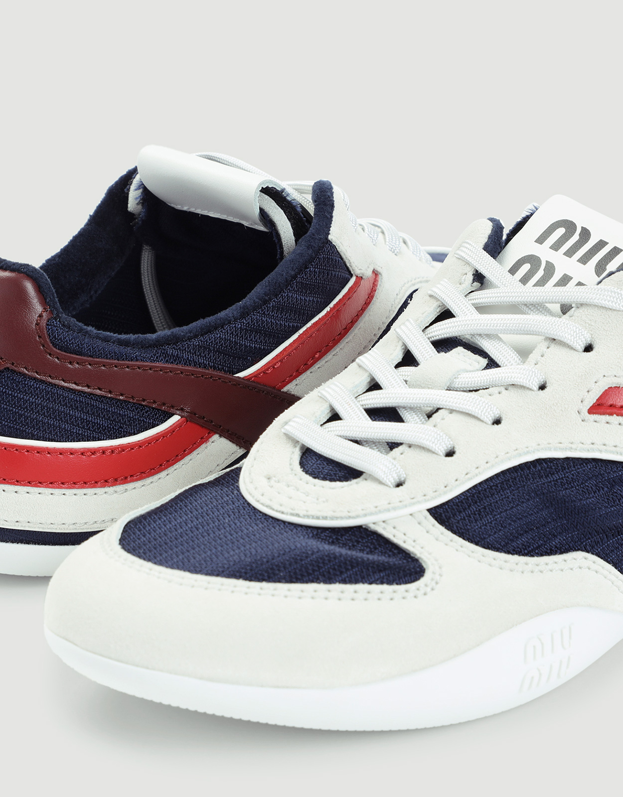 Miu Miu ジムナジウム テクニカルファブリック＆スエード スニーカー