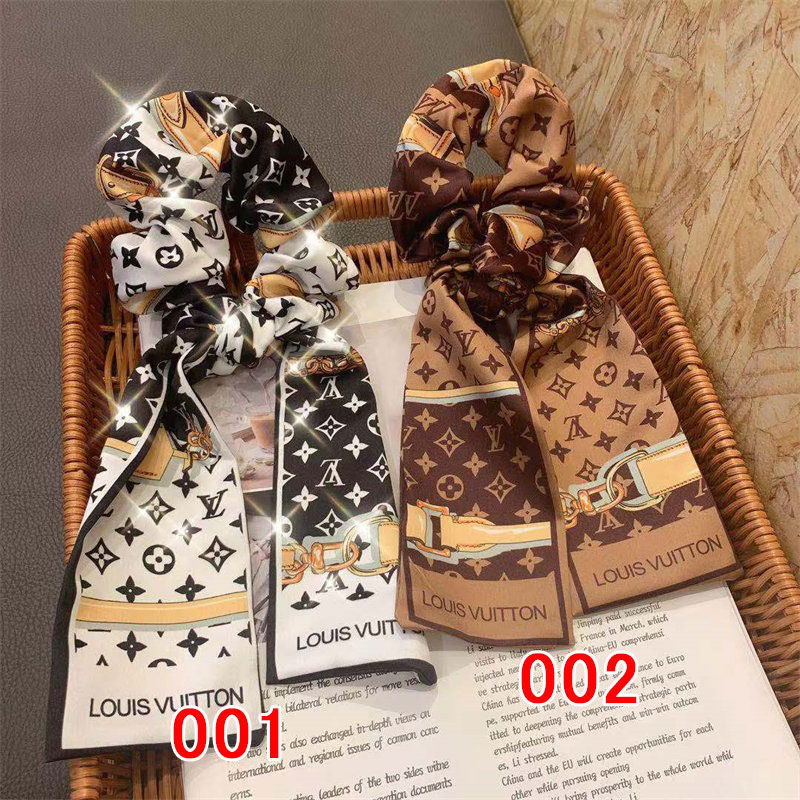 ルイヴィトン ヘアゴム -少女 ヘアアクセサリー lv ブランドスカーフ