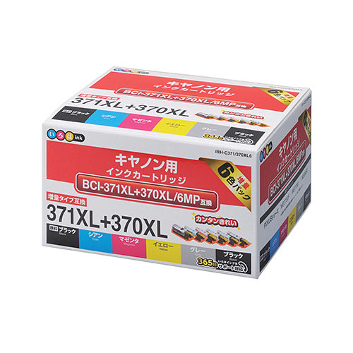 キヤノンBCI-371XL+370XL/6MP互換インクカートリッジ | いろはインク