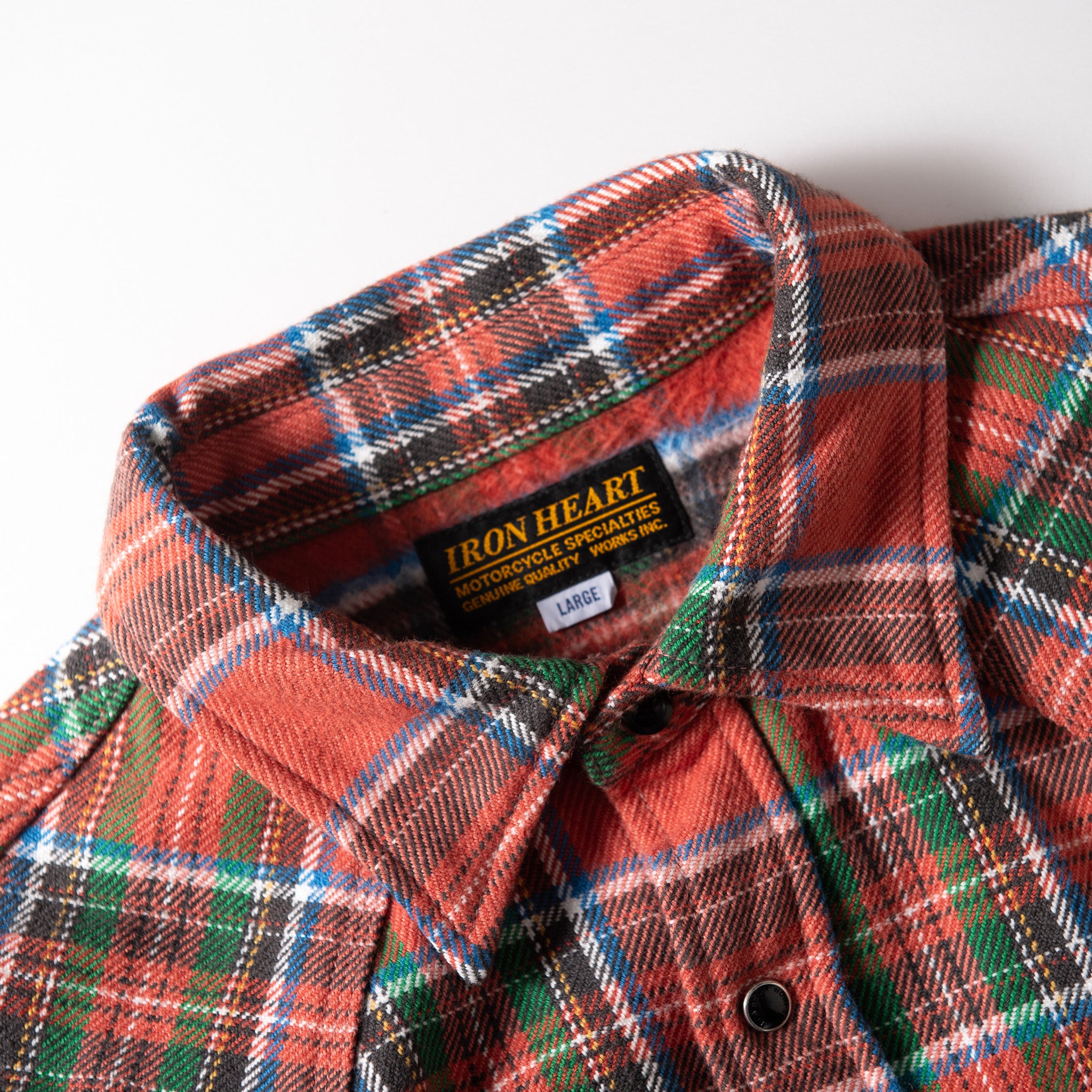 UHFアメリカンチェックウエスタンシャツ／レッド – IRON HEART