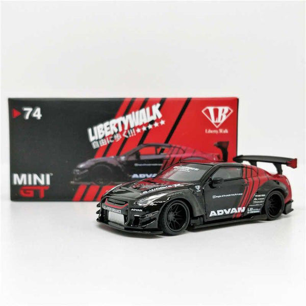 MINI GT #74 LB☆WORKS Nissan GT-R (R35) ADVAN JAPAN EXCLUSIVE – J
