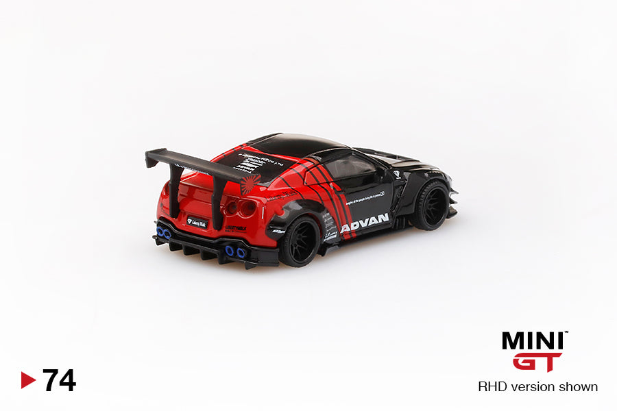 MINI GT #74 LB☆WORKS Nissan GT-R (R35) ADVAN JAPAN EXCLUSIVE – J