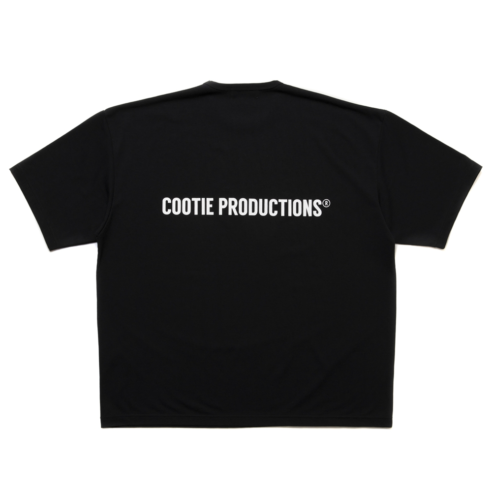 COOTIE PRODUCTIONS/Dry Tech Jersey Oversized S/S Tee（Black