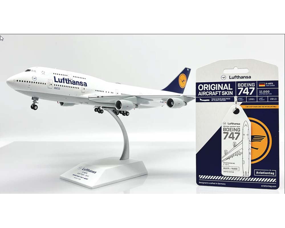 www.JetCollector.com: Lufthansa B747-400 W/ Aviation Tag D-ABTE 1