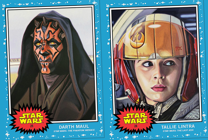 Topps Star Wars Living Set, Week 13: Darth Maul and Tallie Lintra